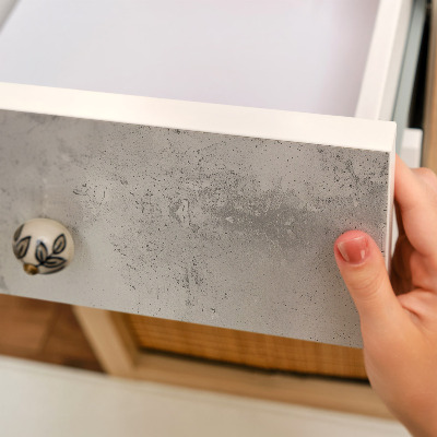 Meubel wrap folie Grijze muur