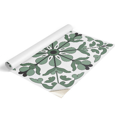 Decoratiefolie Groen ornament