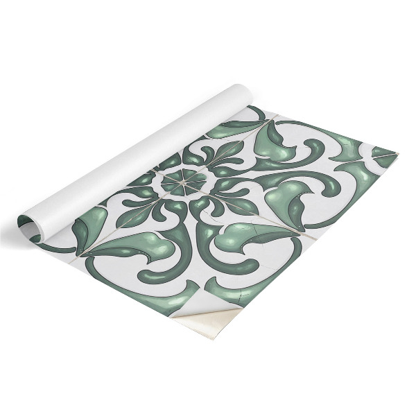 Meubel wrap folie Groene ornamenten