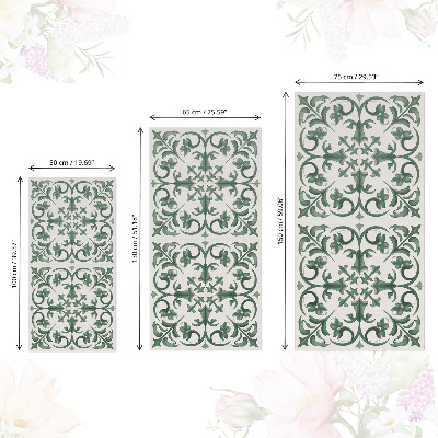 Decoratiefolie Groene ornamenten