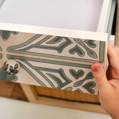 Wrapfolie keuken Vintage tegels