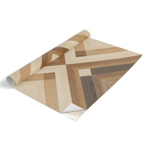 Decoratiefolie Houten mozaïek