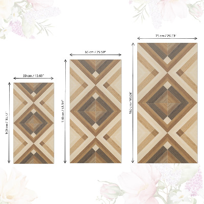 Decoratiefolie Houten mozaïek
