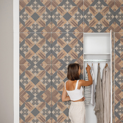 Wrapfolie keuken Geometrische ornamenten
