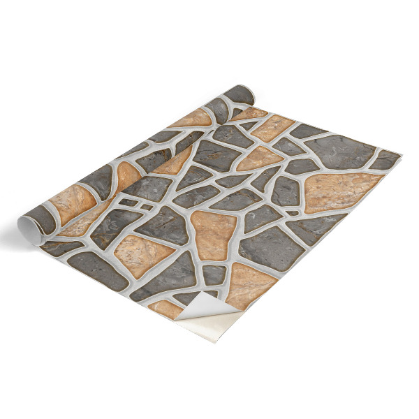 Wrapfolie keuken Steenpatroon
