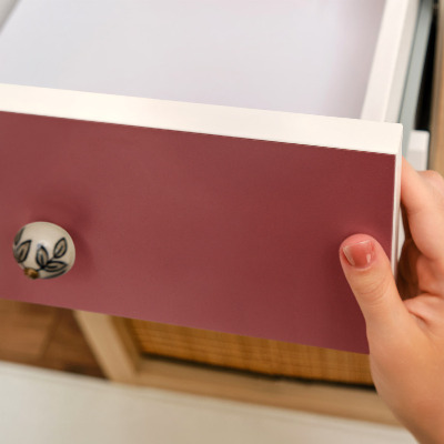 Meubel wrap folie Bordeauxrode kleur