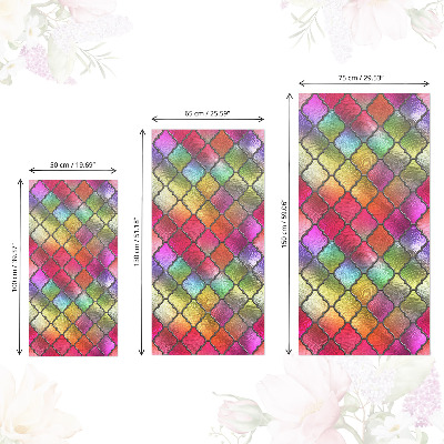 Meubel wrap folie Regenboogkleurig glas-in-lood