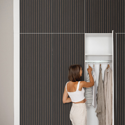 Wrapfolie keuken Houten verticale