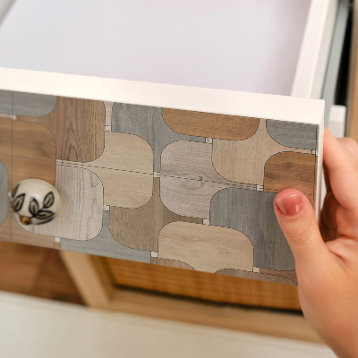 Wrapfolie keuken Houten patronen