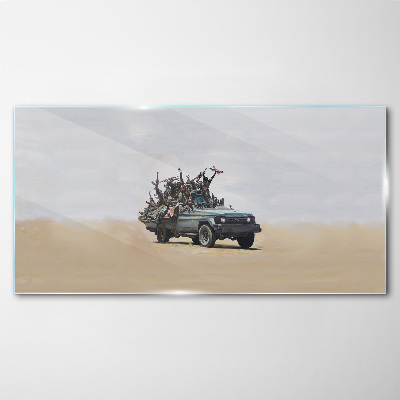 Schilderij op glas Banksy's oorlog