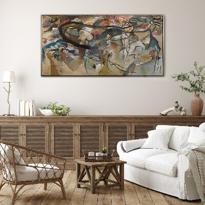 Foto op glas Compositie V Kandinsky