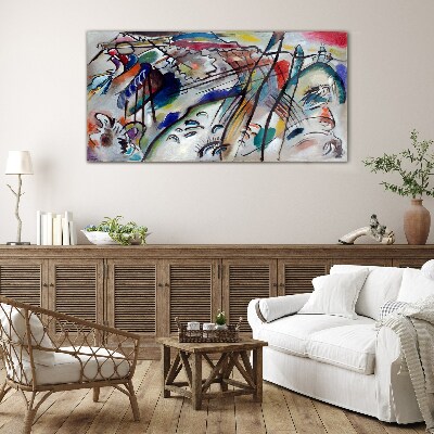 Foto op glas Improvisatie 28 Kandinsky