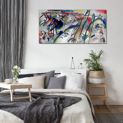 Foto op glas Improvisatie 28 Kandinsky