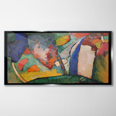 Foto op glas Watervalabstractie Kandinsky