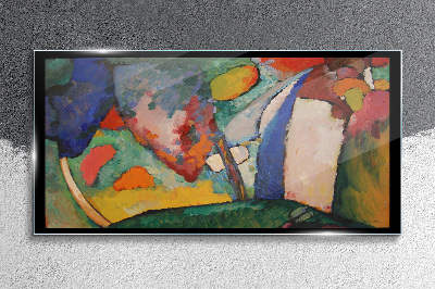 Foto op glas Watervalabstractie Kandinsky