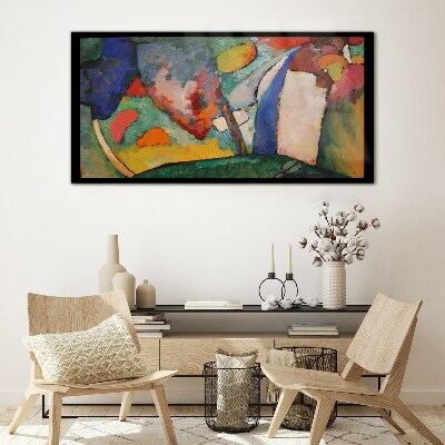 Foto op glas Watervalabstractie Kandinsky