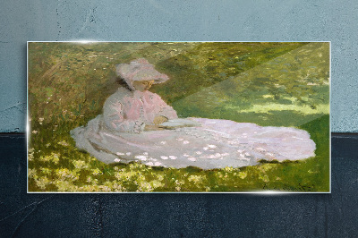 Glas foto Vrede in de tuin