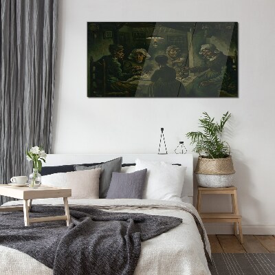 Schilderij op glas Avondeten in een schaduwwolk