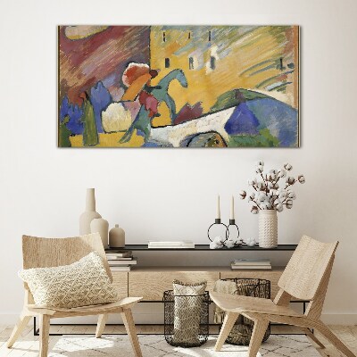 Foto op glas Beweging en kleur in het landschap