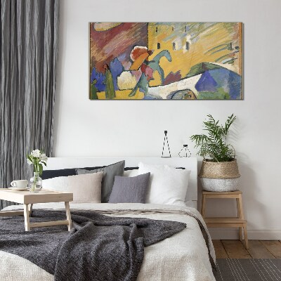 Foto op glas Beweging en kleur in het landschap