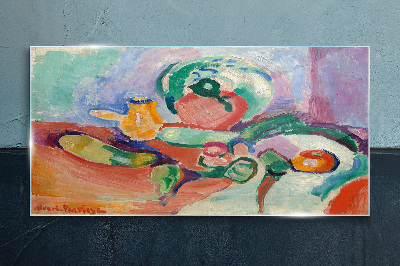 Foto op glas Stilleven in kleur