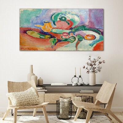 Foto op glas Stilleven in kleur