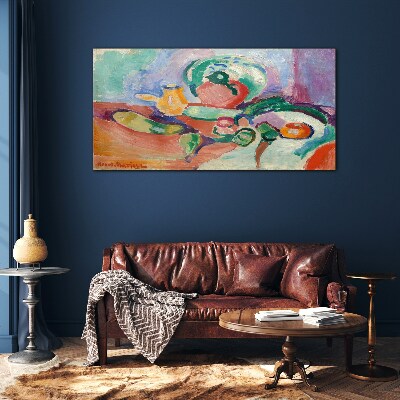 Foto op glas Stilleven in kleur