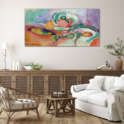 Foto op glas Stilleven in kleur