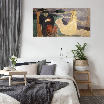 Foto op glas Liefde en verlangen