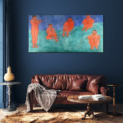 Schilderij op glas Een muzikale ontmoeting in kleur