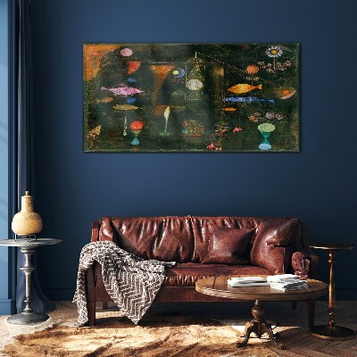 Schilderij op glas De fantasiewereld van onderwaterwezens