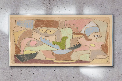 Glas foto Abstract landschap van emoties