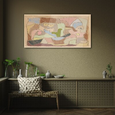 Glas foto Abstract landschap van emoties