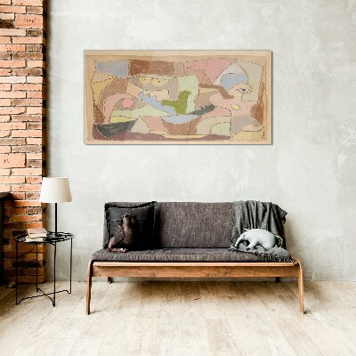 Glas foto Abstract landschap van emoties