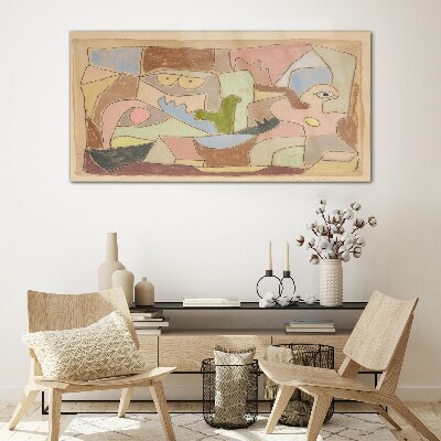 Glas foto Abstract landschap van emoties