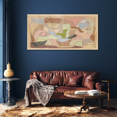 Glas foto Abstract landschap van emoties