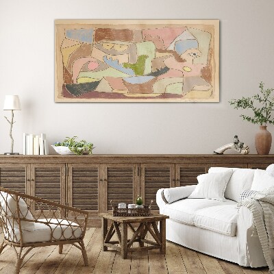 Glas foto Abstract landschap van emoties