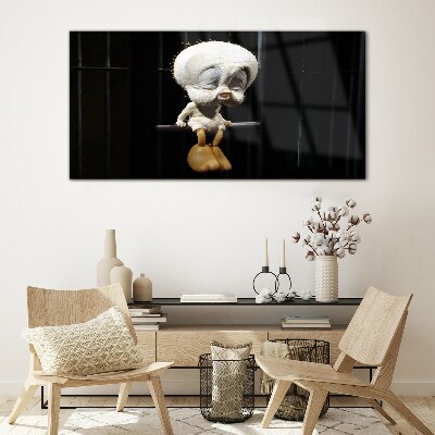 Schilderij op glas Bevroren in de tijd