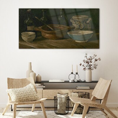 Glas foto Stilleven met vaten