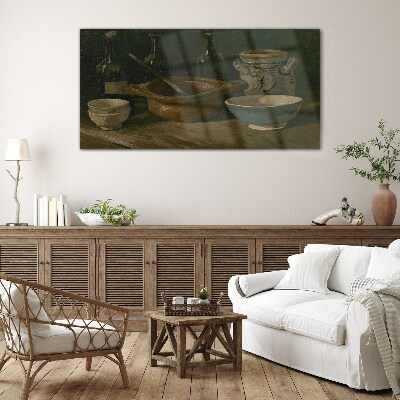 Glas foto Stilleven met vaten