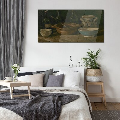 Glas foto Stilleven met vaten