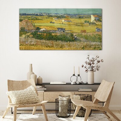 Foto op glas Tarweveld