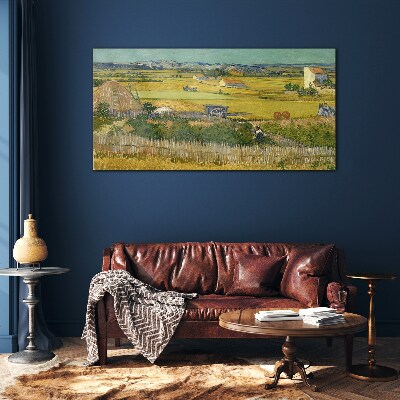 Foto op glas Tarweveld