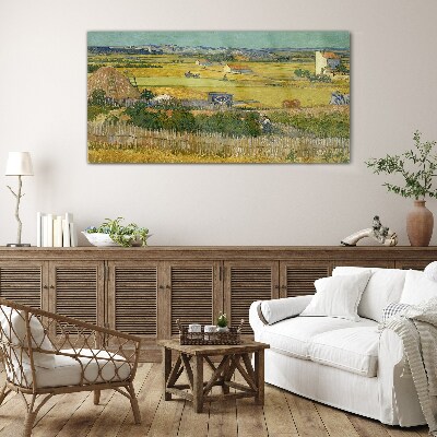 Foto op glas Tarweveld