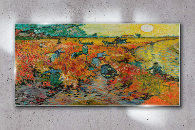 Foto op glas Tarweverzamelaars