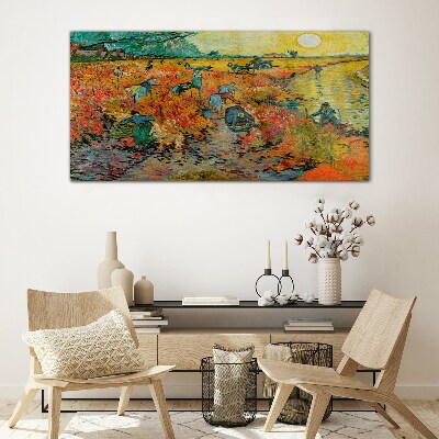 Foto op glas Tarweverzamelaars