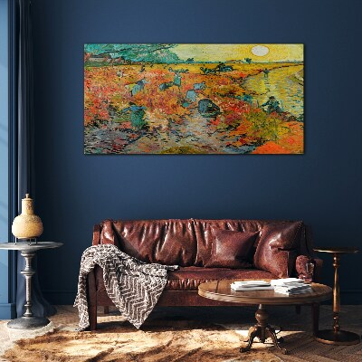 Foto op glas Tarweverzamelaars