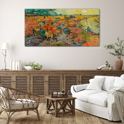 Foto op glas Tarweverzamelaars