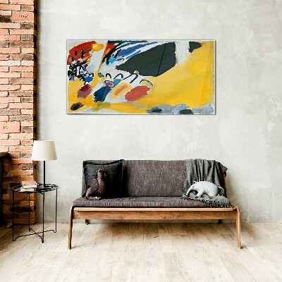 Schilderij op glas Kleuren in beweging