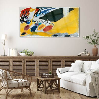 Schilderij op glas Kleuren in beweging